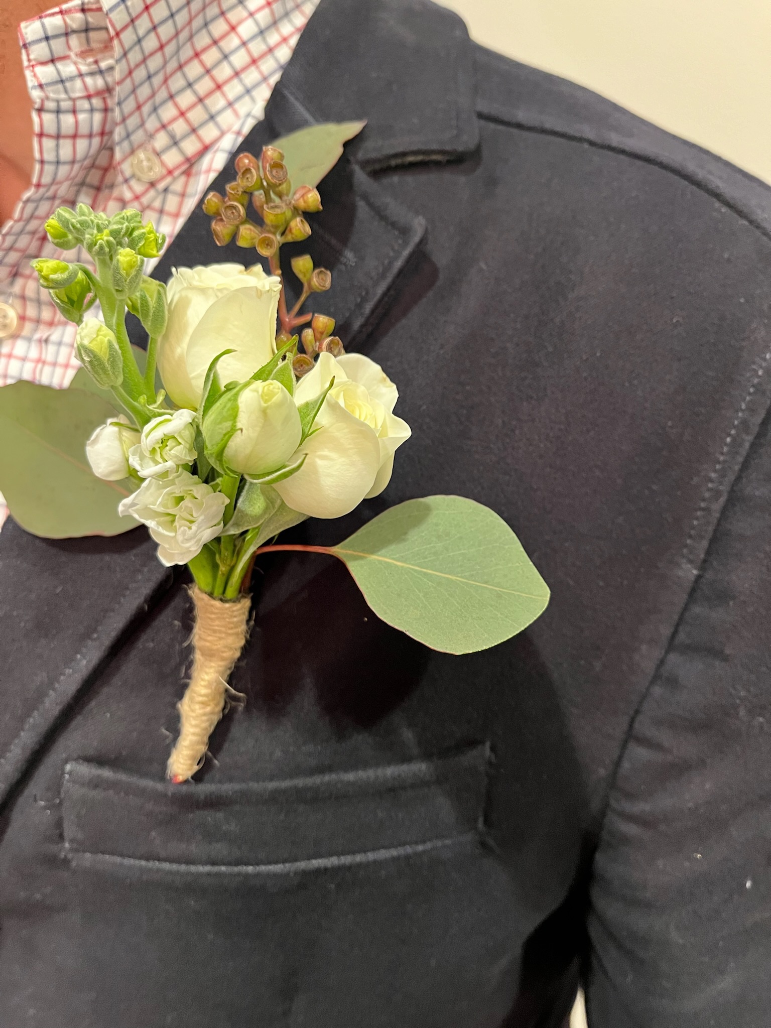White Boutonniere